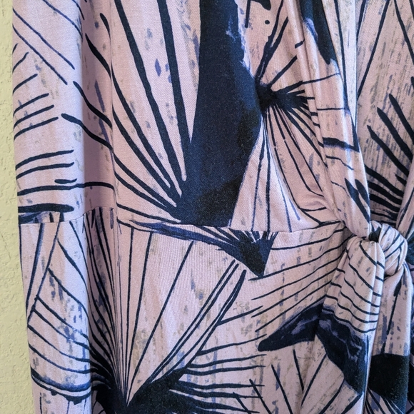 Anthropologie Maeve Jersey Dress Purple Lavender Short Sleeves Size L Excellent - Picture 5 of 9